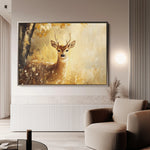 Animals 030 Canvas Art 18" x 24" / 45 x 60 cm / Black
