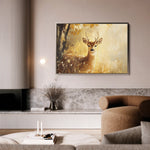 Animals 030 Canvas Art 18" x 24" / 45 x 60 cm / Black