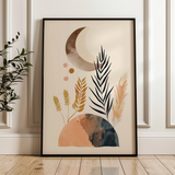 Boho 030 Canvas Art 18" x 24" / 45 x 60 cm / Black