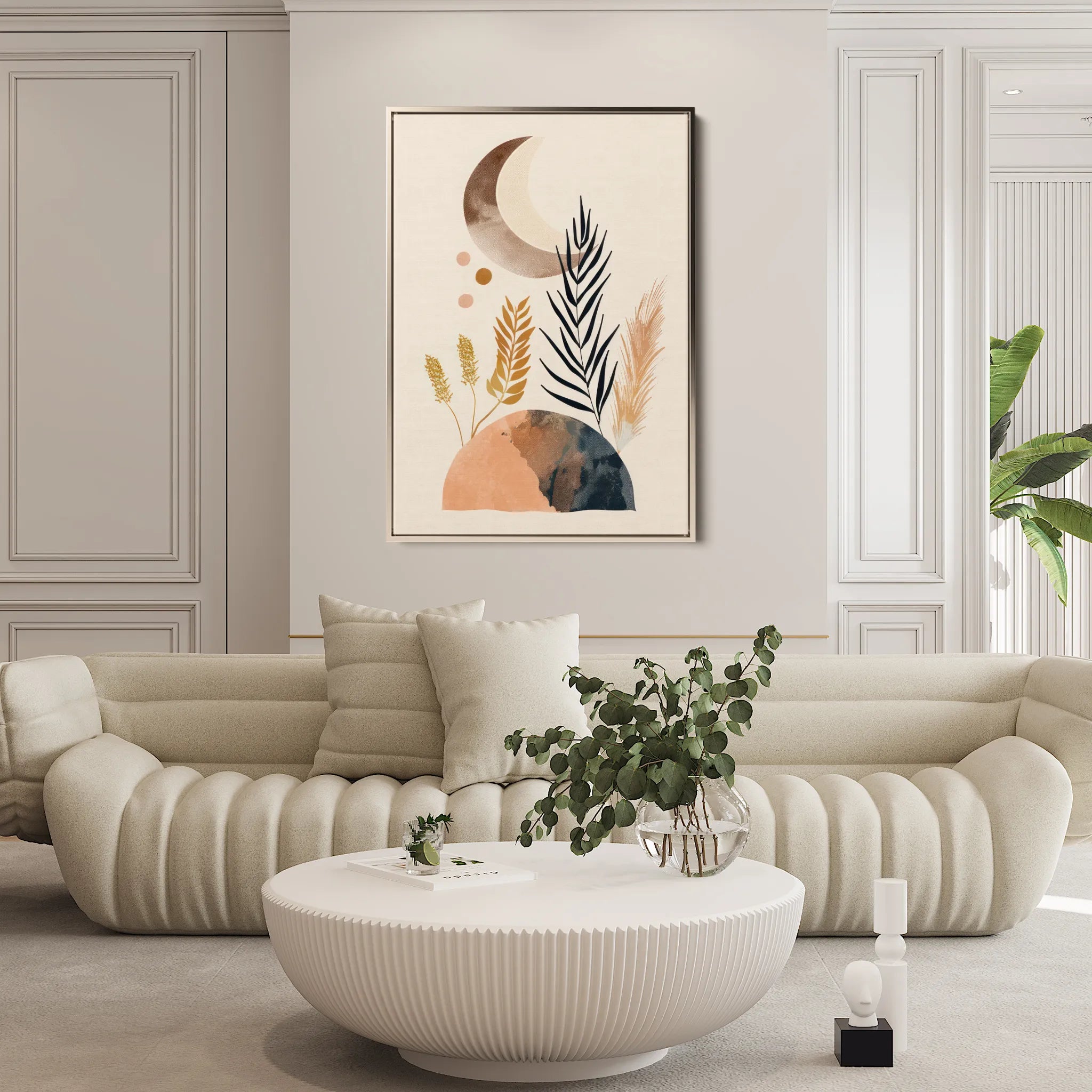 Boho 030 Canvas Art 18" x 24" / 45 x 60 cm / Black