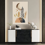 Boho 030 Canvas Art 18" x 24" / 45 x 60 cm / Black