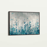 Floral 030 Canvas Art 18" x 24" / 45 x 60 cm / Black