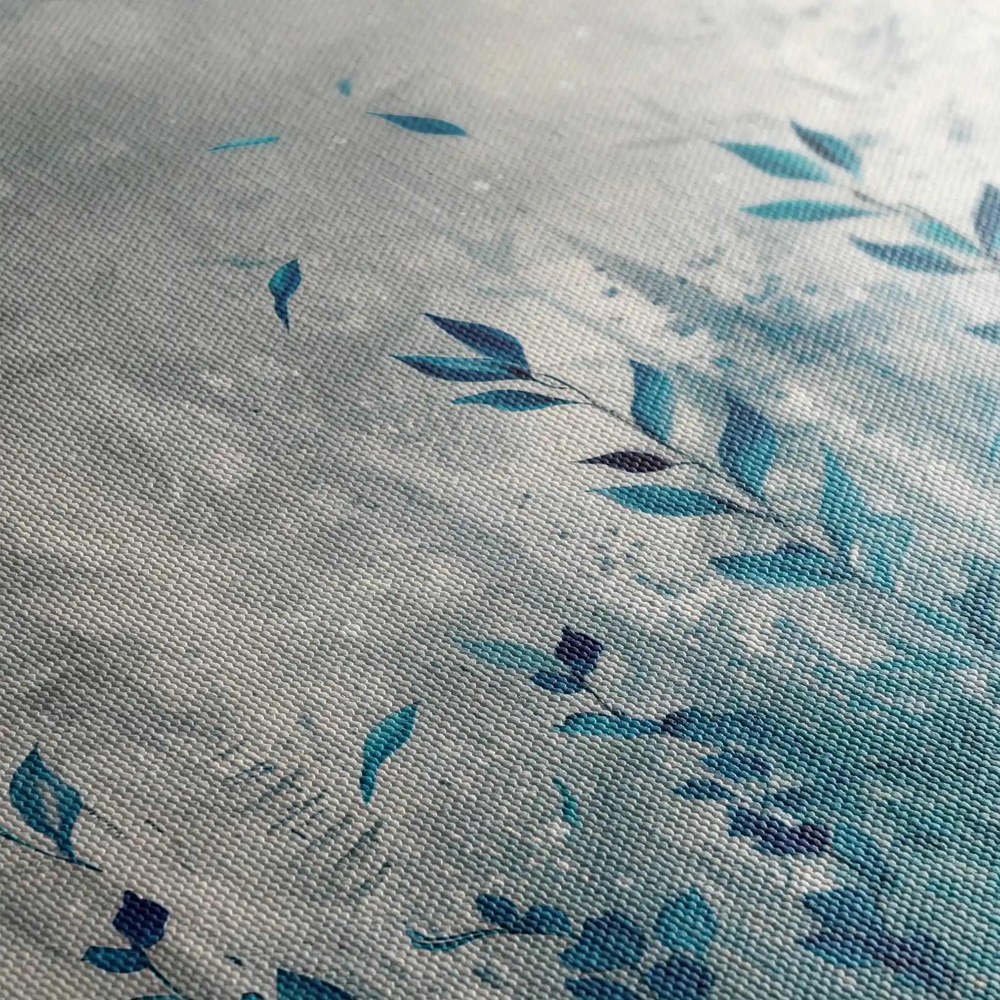 Floral 030 Canvas Art 60 x 40 cm / Black