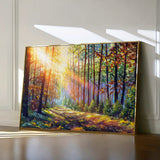 Landscape 030 Canvas Art 18" x 24" / 45 x 60 cm / Black