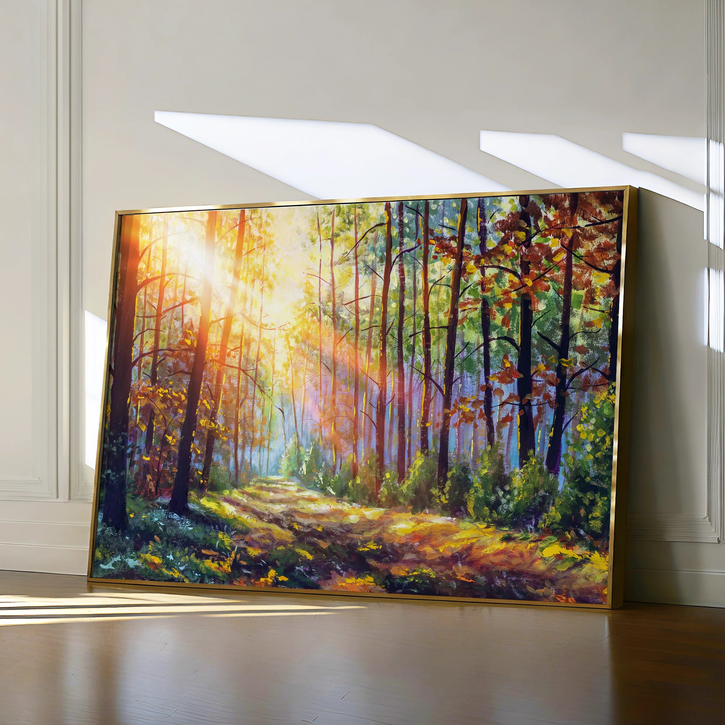 Landscape 030 Canvas Art 18" x 24" / 45 x 60 cm / Black