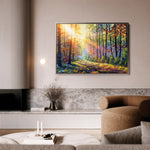 Landscape 030 Canvas Art 18" x 24" / 45 x 60 cm / Black
