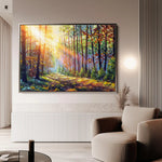 Landscape 030 Canvas Art 60 x 40 cm / Black