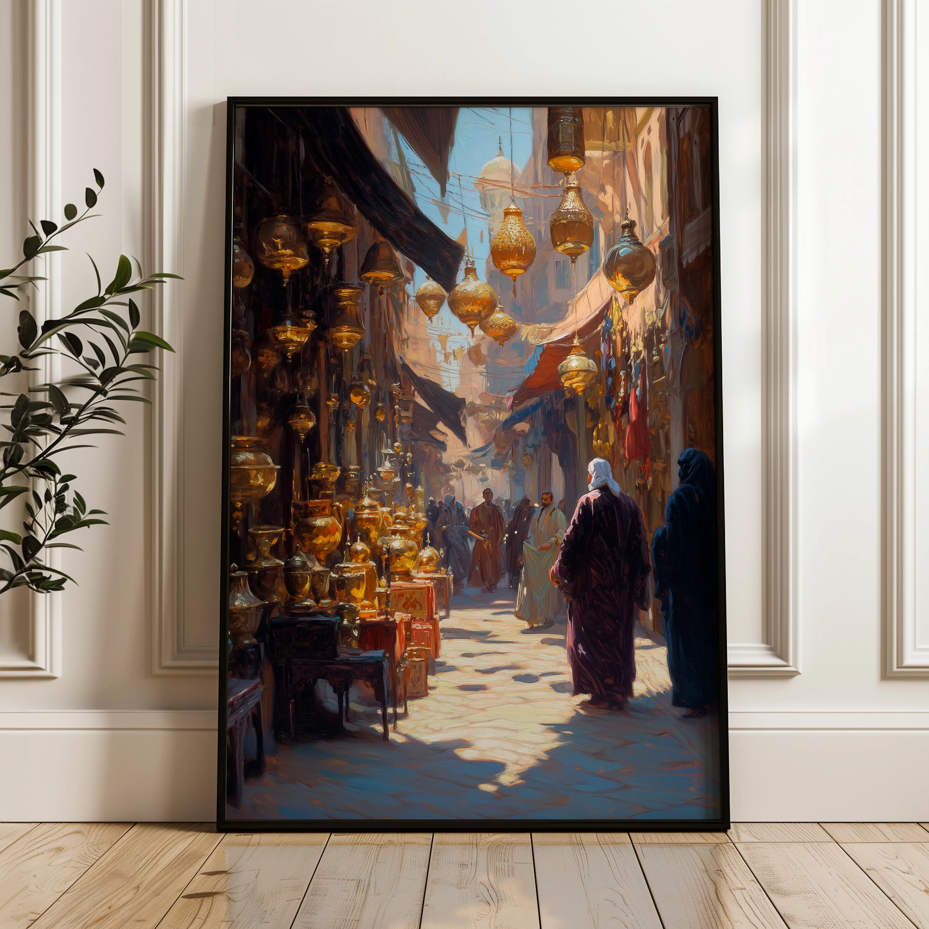 Orientalist 030 Canvas Art 18" x 24" / 45 x 60 cm / Black
