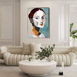Portrait 030 Canvas Art 18" x 24" / 45 x 60 cm / Black