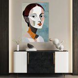 Portrait 030 Canvas Art 18" x 24" / 45 x 60 cm / Black