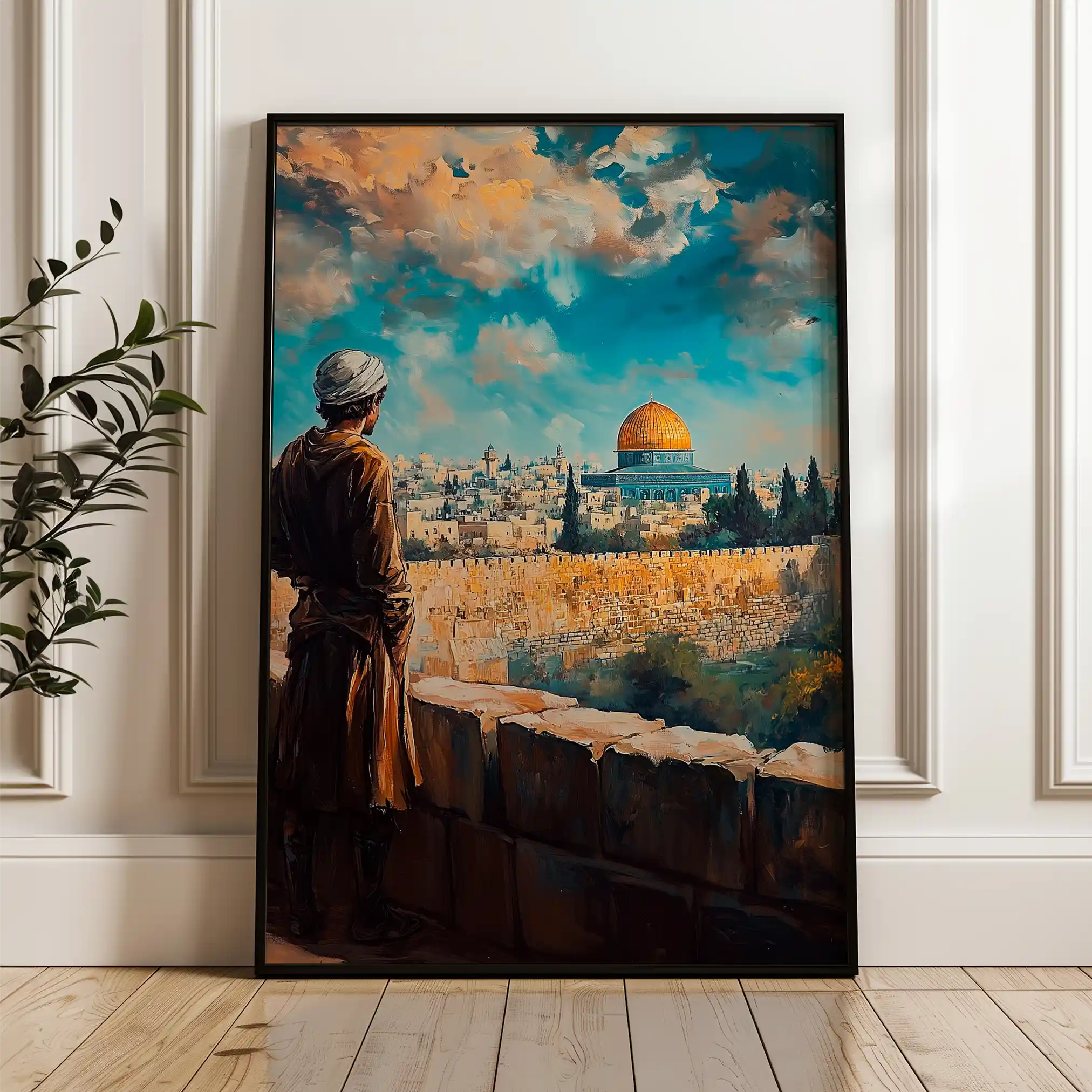 Palestine 030 Canvas Art 60 x 40 cm / Black
