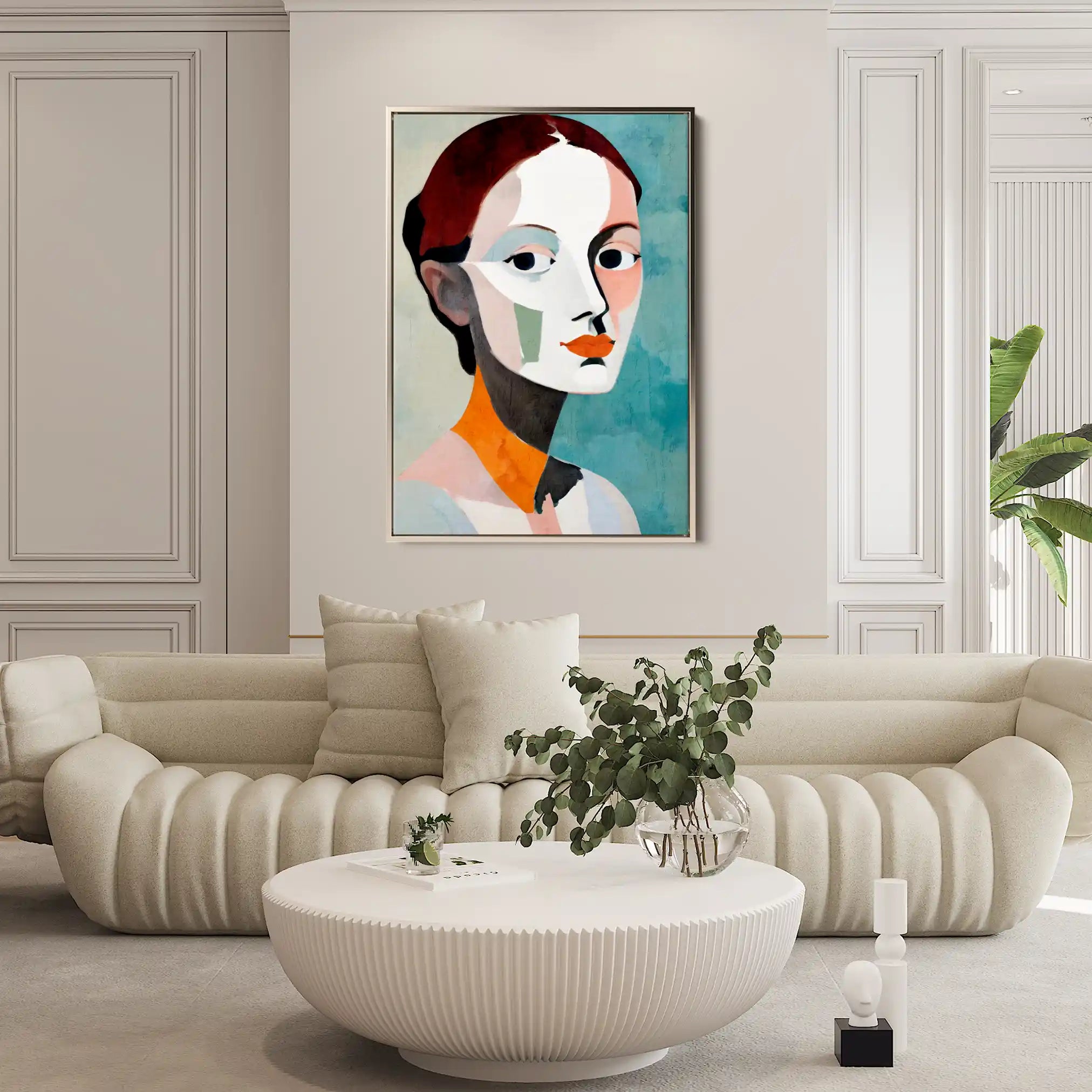 Portrait 030 Canvas Art 60 x 40 cm / Black