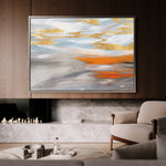 Abstract 031 Canvas Art 18" x 24" / 45 x 60 cm / Black