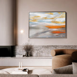 Abstract 031 Canvas Art 18" x 24" / 45 x 60 cm / Black