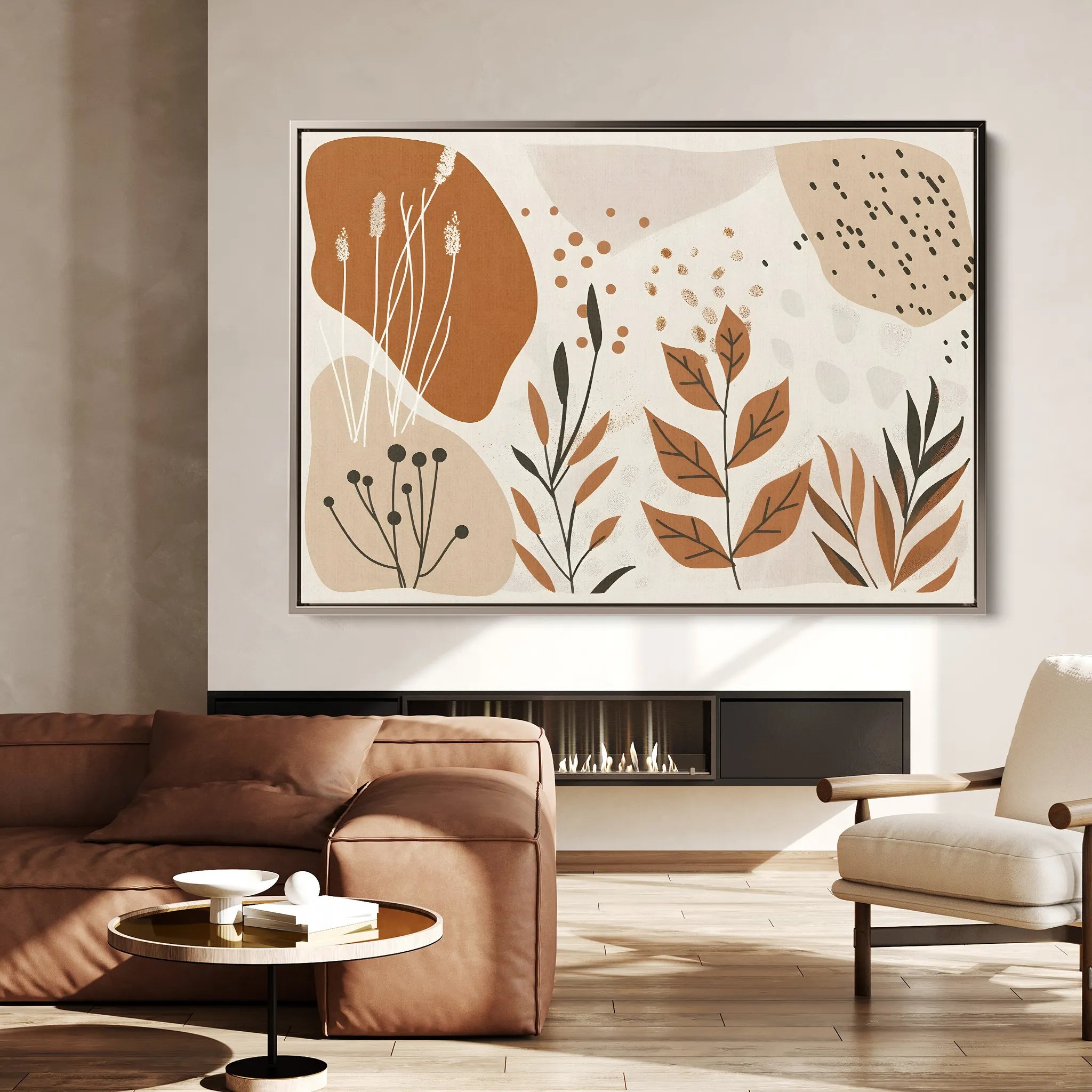 Boho 031 Canvas Art 18" x 24" / 45 x 60 cm / Black