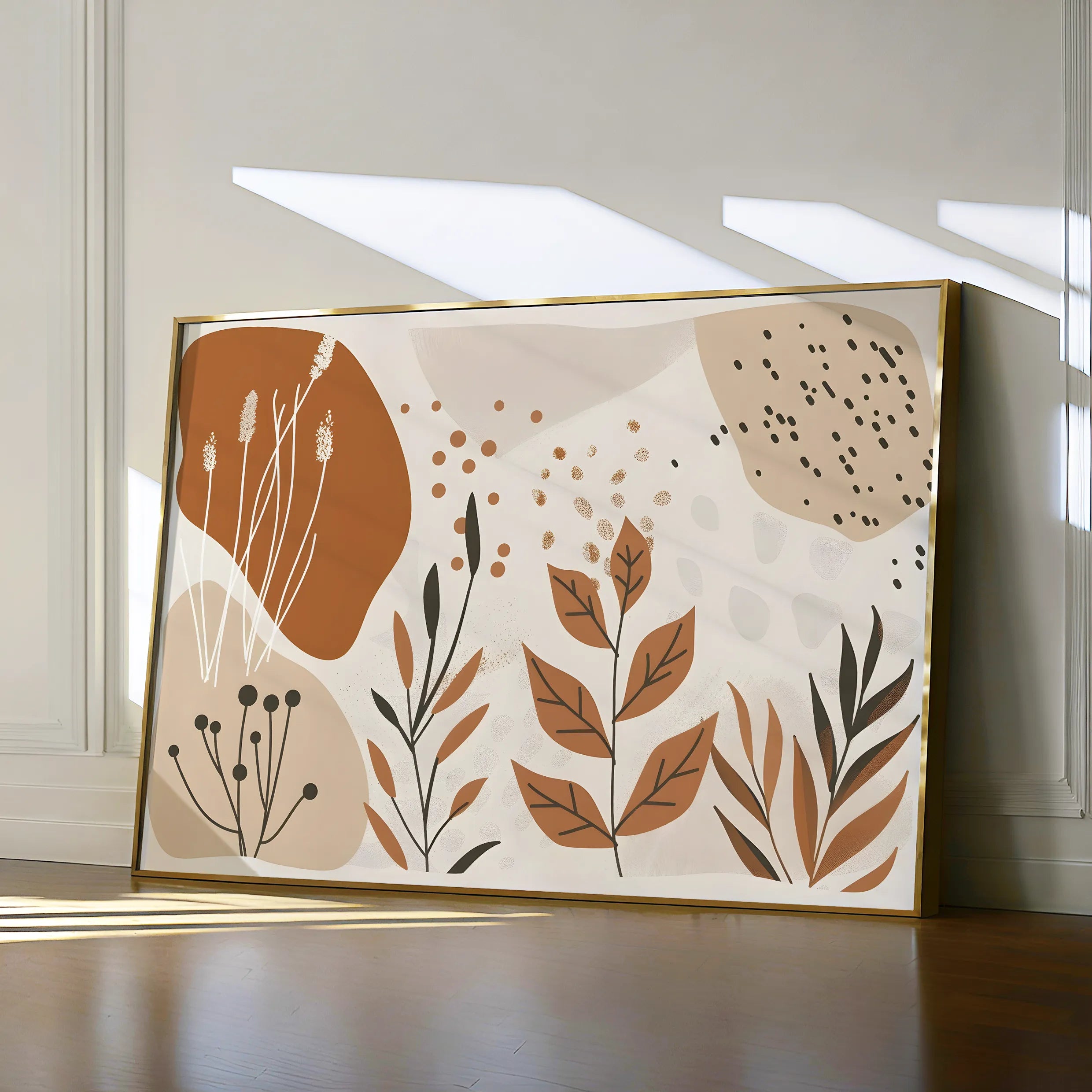Boho 031 Canvas Art 18" x 24" / 45 x 60 cm / Black