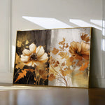 Floral 031 Canvas Art 18" x 24" / 45 x 60 cm / Black
