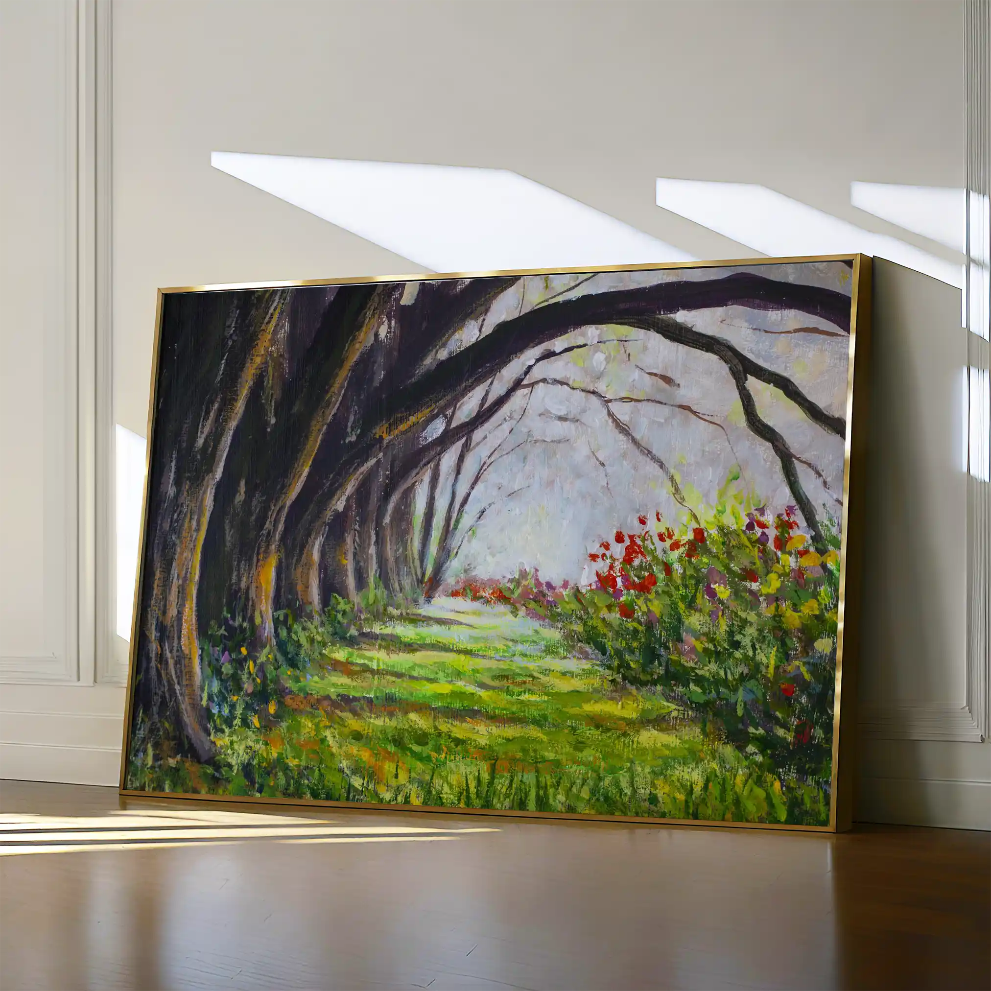 Landscape 031 Canvas Art 60 x 40 cm / Black