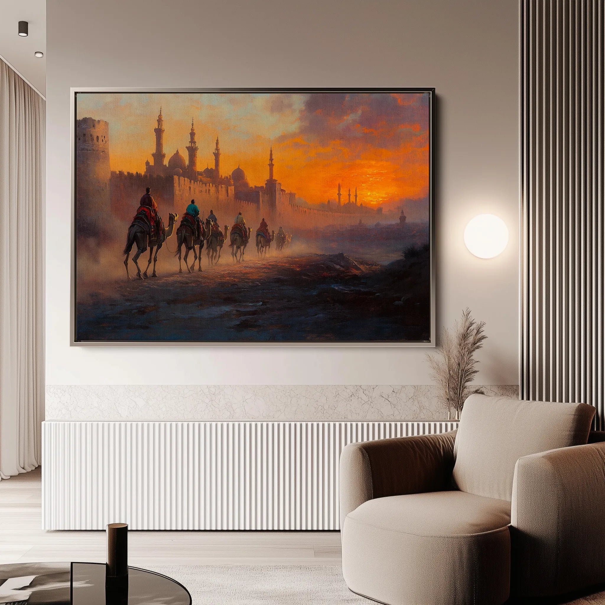 Orientalist 031 Canvas Art 18" x 24" / 45 x 60 cm / Black