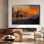 Orientalist 031 Canvas Art 18" x 24" / 45 x 60 cm / Black