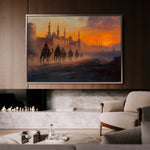 Orientalist 031 Canvas Art 18" x 24" / 45 x 60 cm / Black