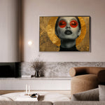 Portrait 031 Canvas Art 18" x 24" / 45 x 60 cm / Black