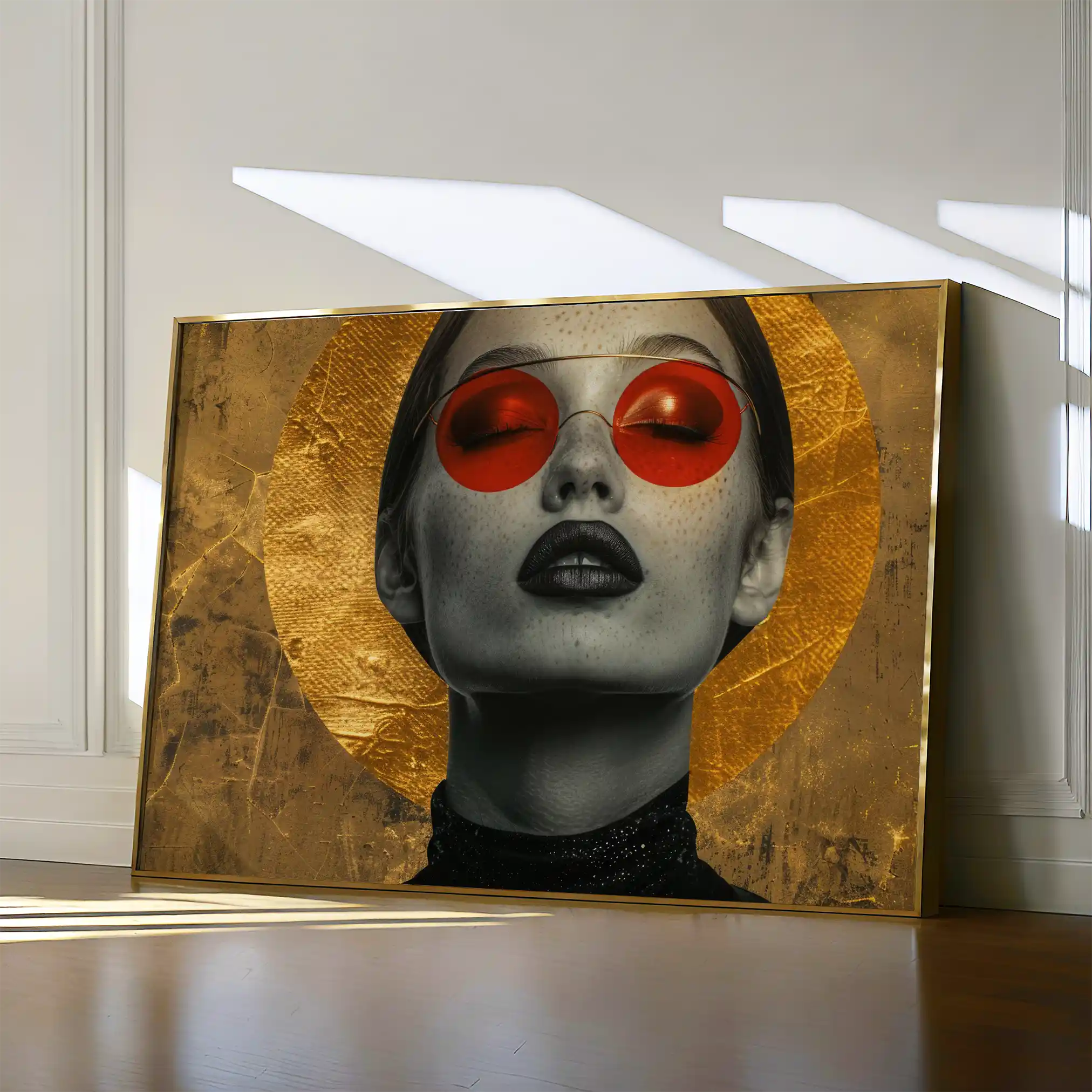 Portrait 031 Canvas Art 60 x 40 cm / Black