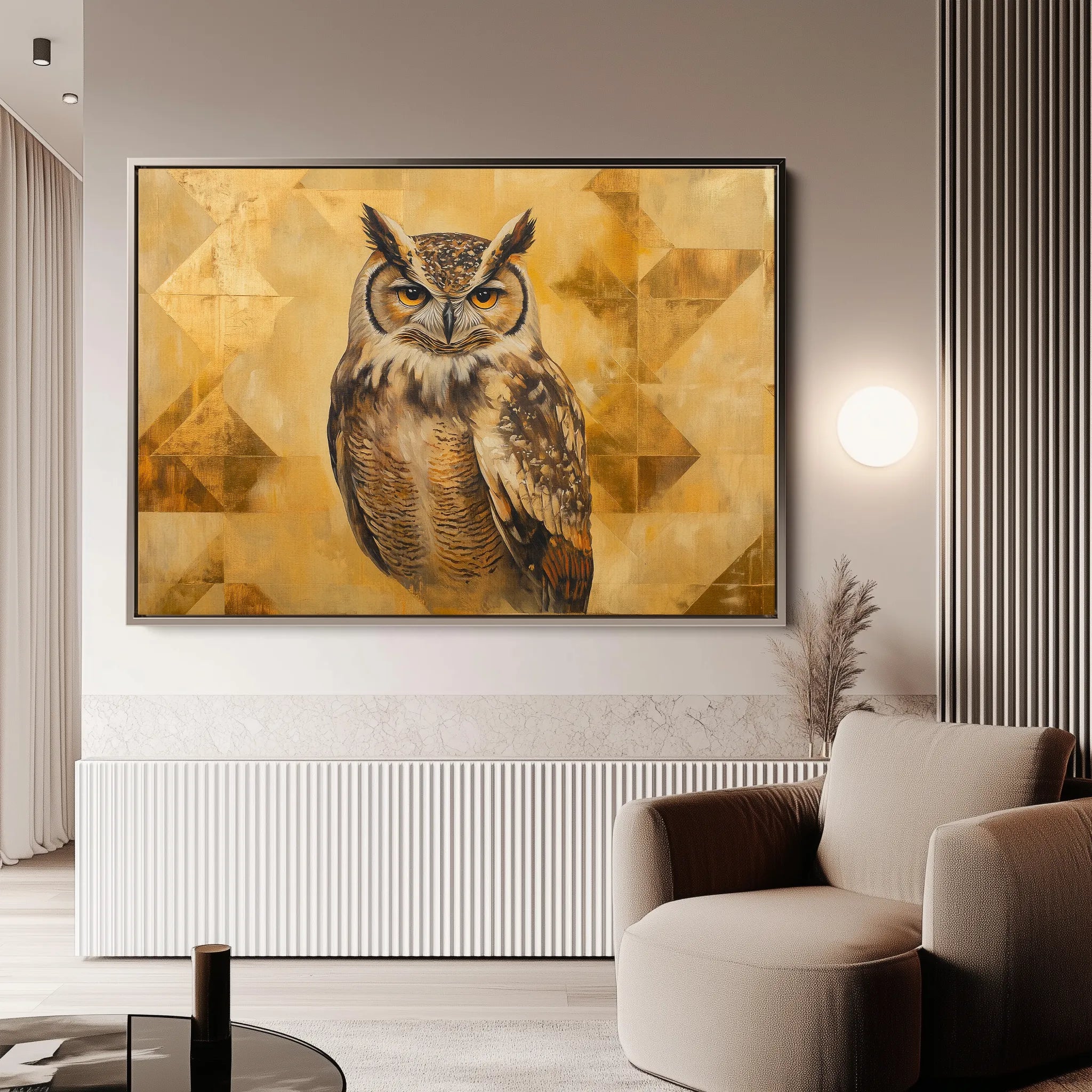 Animals 032 Canvas Art 18" x 24" / 45 x 60 cm / Black