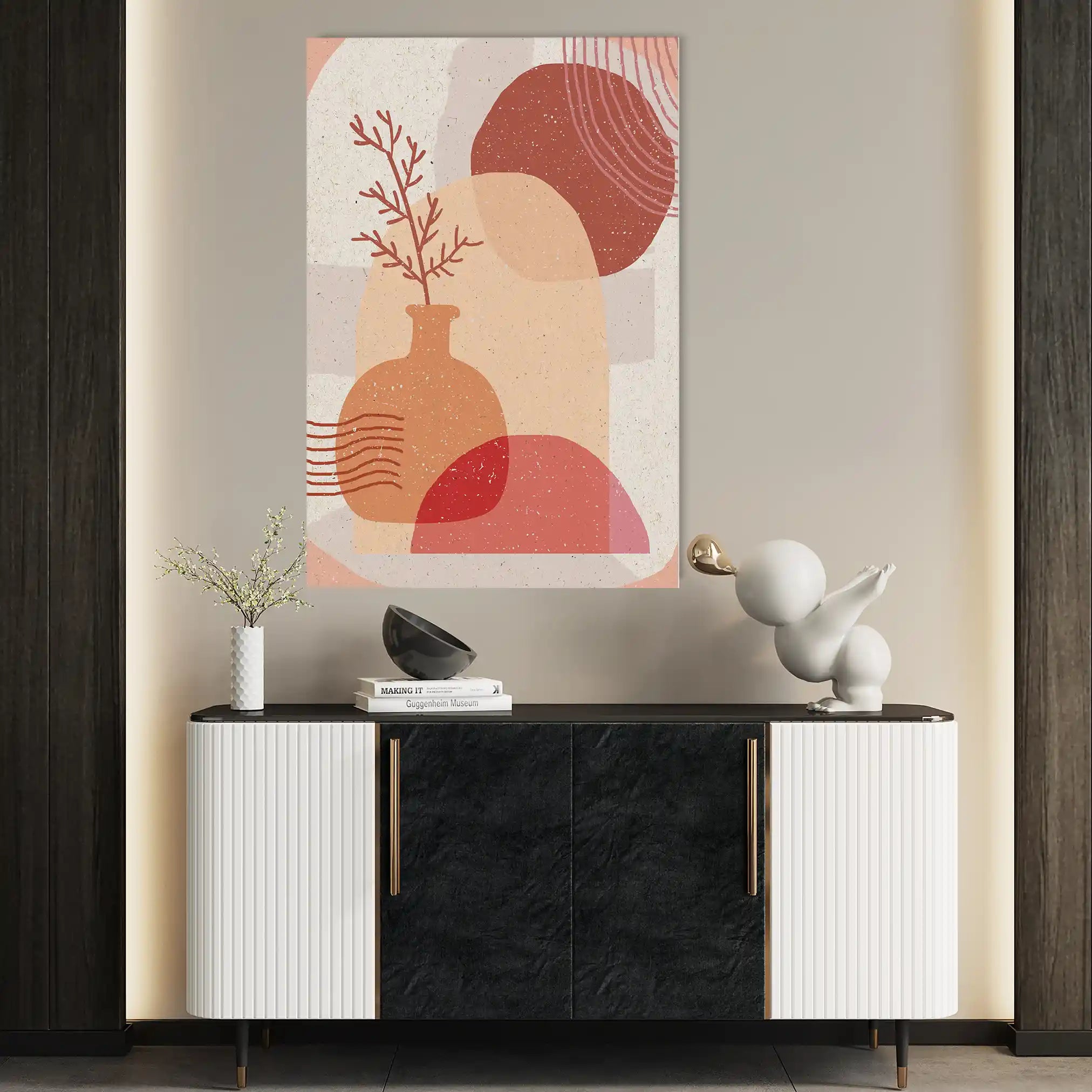 Boho 032 Canvas Art 60 x 40 cm / Black