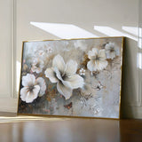 Floral 032 Canvas Art 18" x 24" / 45 x 60 cm / Black