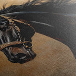 Horses 032 Canvas Art 60 x 40 cm / Black