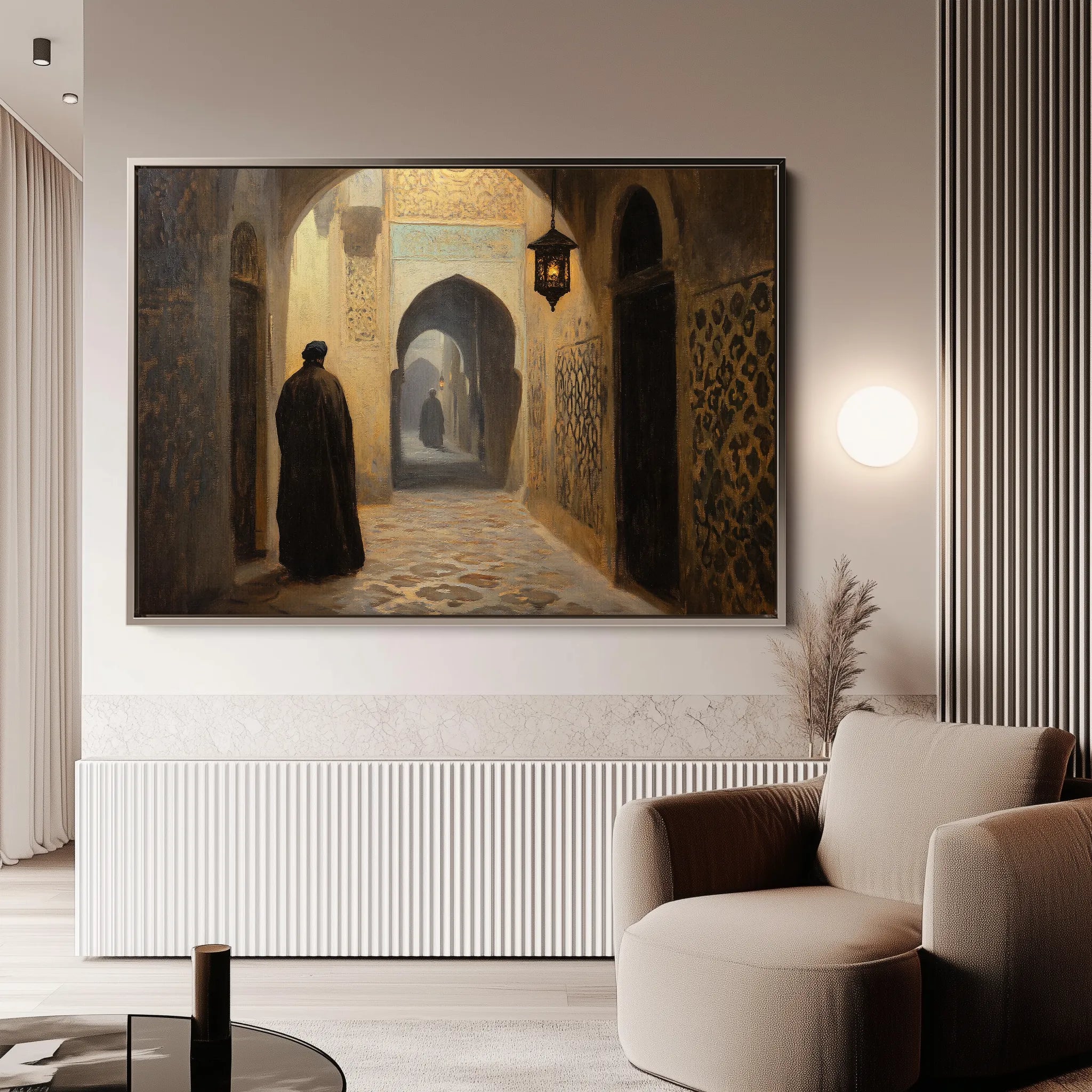 Orientalist 032 Canvas Art 18" x 24" / 45 x 60 cm / Black