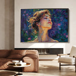 Portrait 032 Canvas Art 18" x 24" / 45 x 60 cm / Black