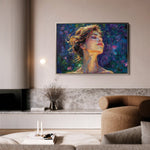 Portrait 032 Canvas Art 18" x 24" / 45 x 60 cm / Black