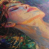 Portrait 032 Canvas Art 18" x 24" / 45 x 60 cm / Black