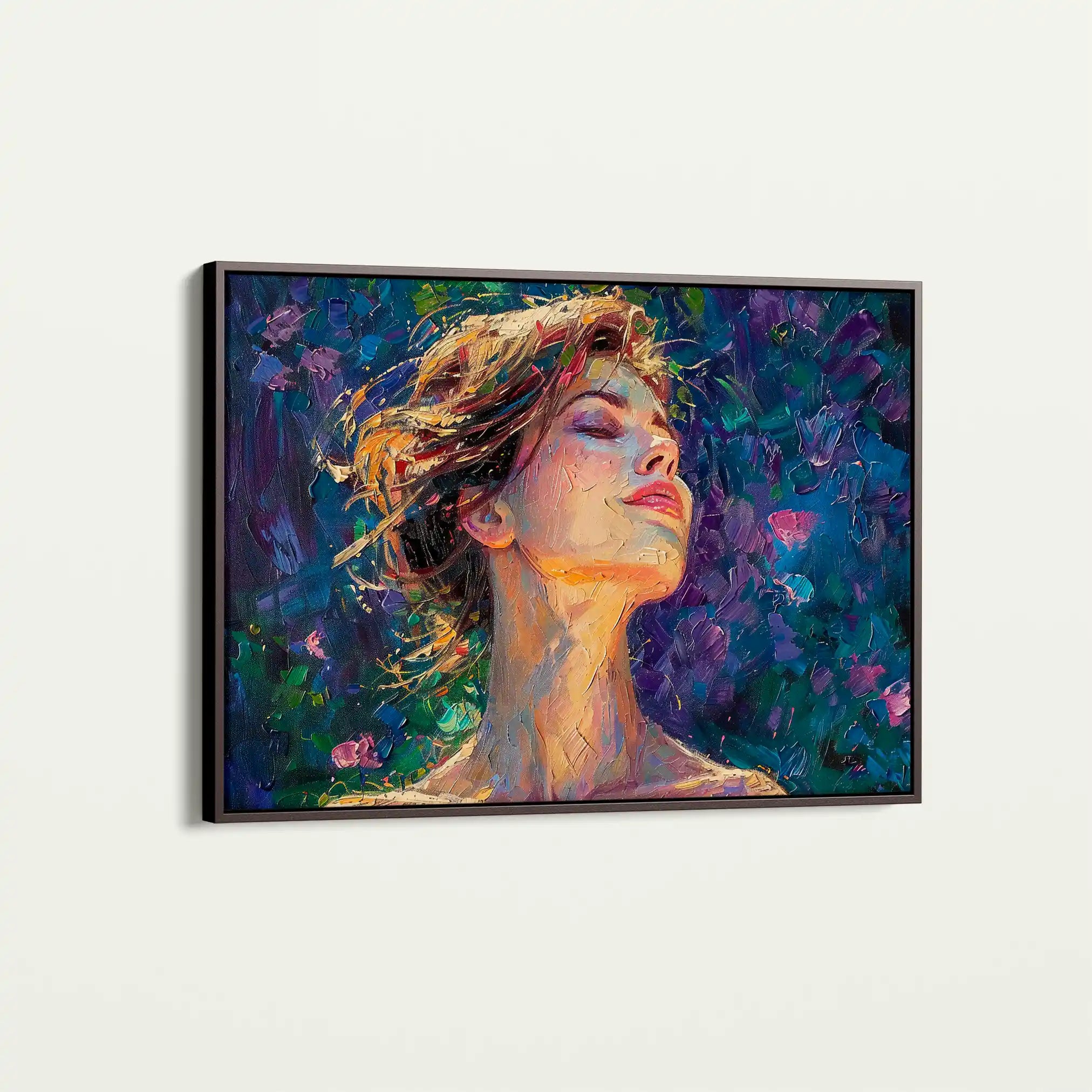 Portrait 032 Canvas Art 60 x 40 cm / Black
