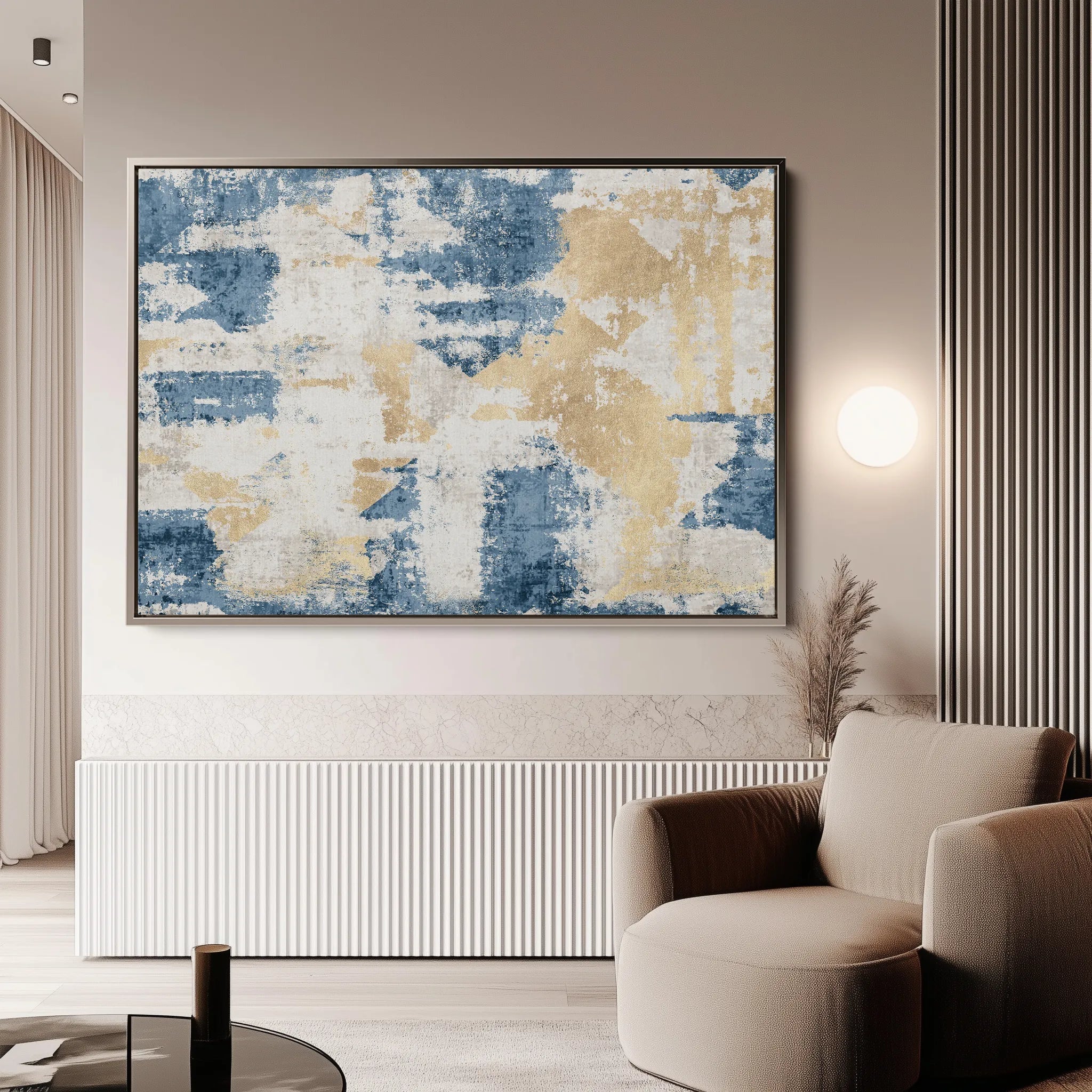 Abstract 033 Canvas Art 18" x 24" / 45 x 60 cm / Black
