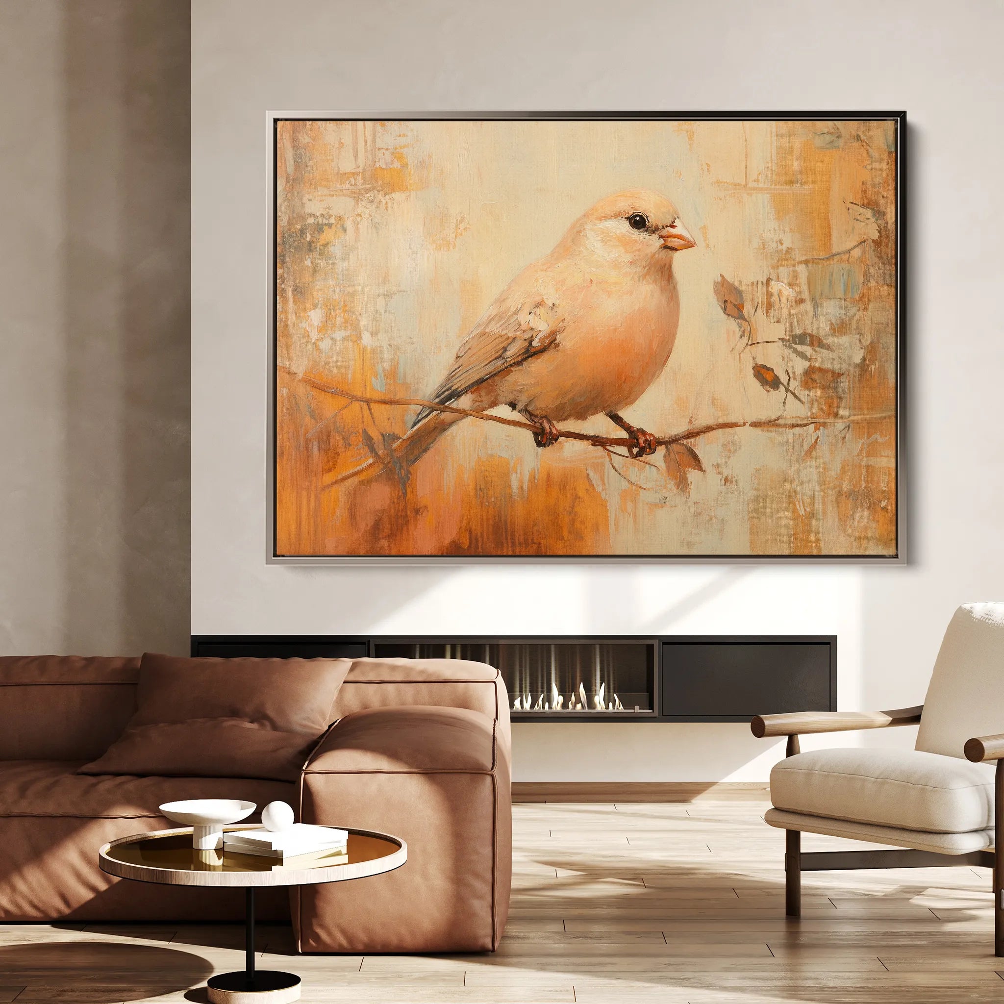 Animals 033 Canvas Art 18" x 24" / 45 x 60 cm / Black
