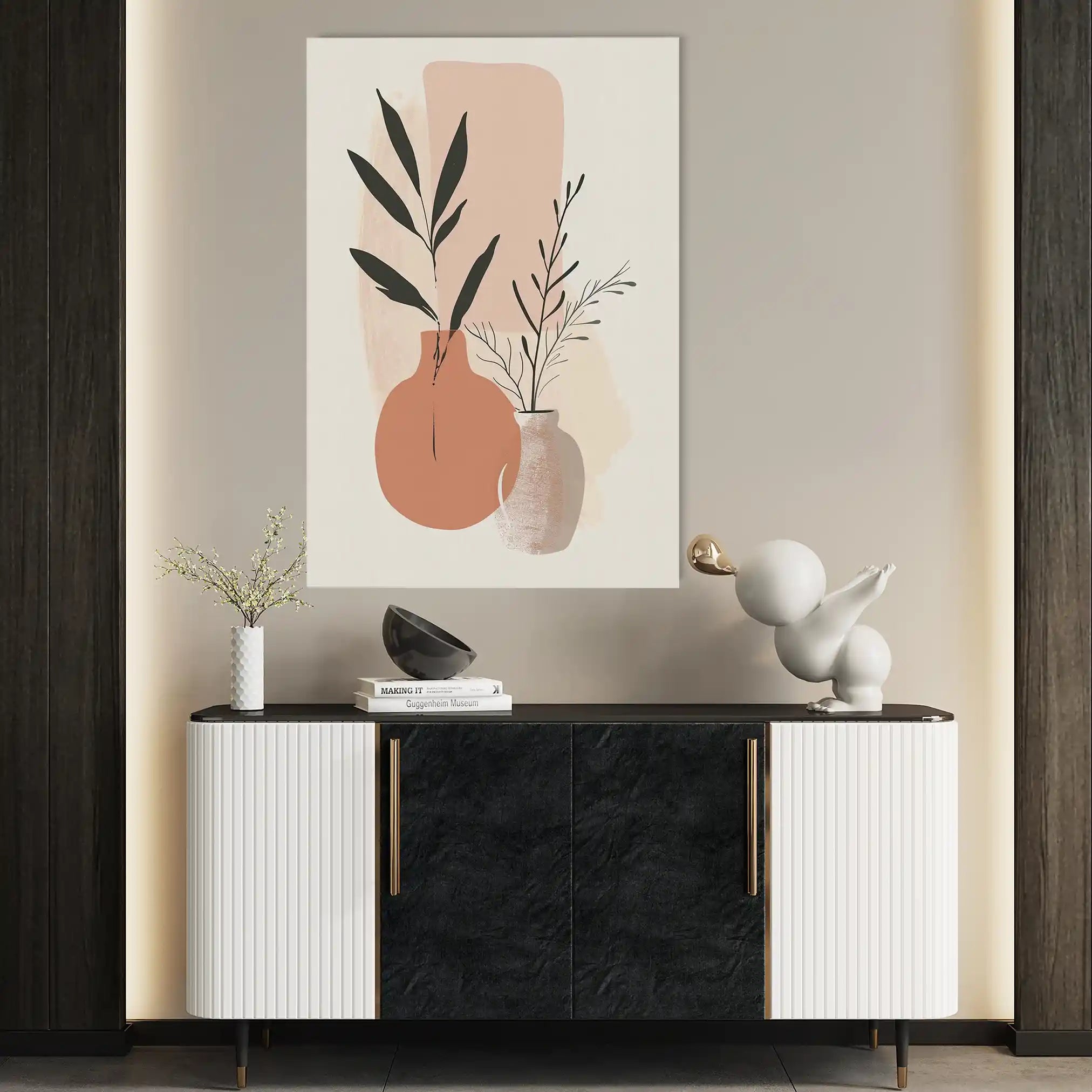Boho 033 Canvas Art 60 x 40 cm / Black