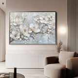 Floral 033 Canvas Art 18" x 24" / 45 x 60 cm / Black