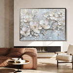 Floral 033 Canvas Art 18" x 24" / 45 x 60 cm / Black