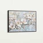 Floral 033 Canvas Art 60 x 40 cm / Black