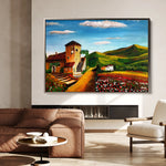 Landscape 033 Canvas Art 18" x 24" / 45 x 60 cm / Black
