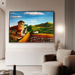 Landscape 033 Canvas Art 18" x 24" / 45 x 60 cm / Black