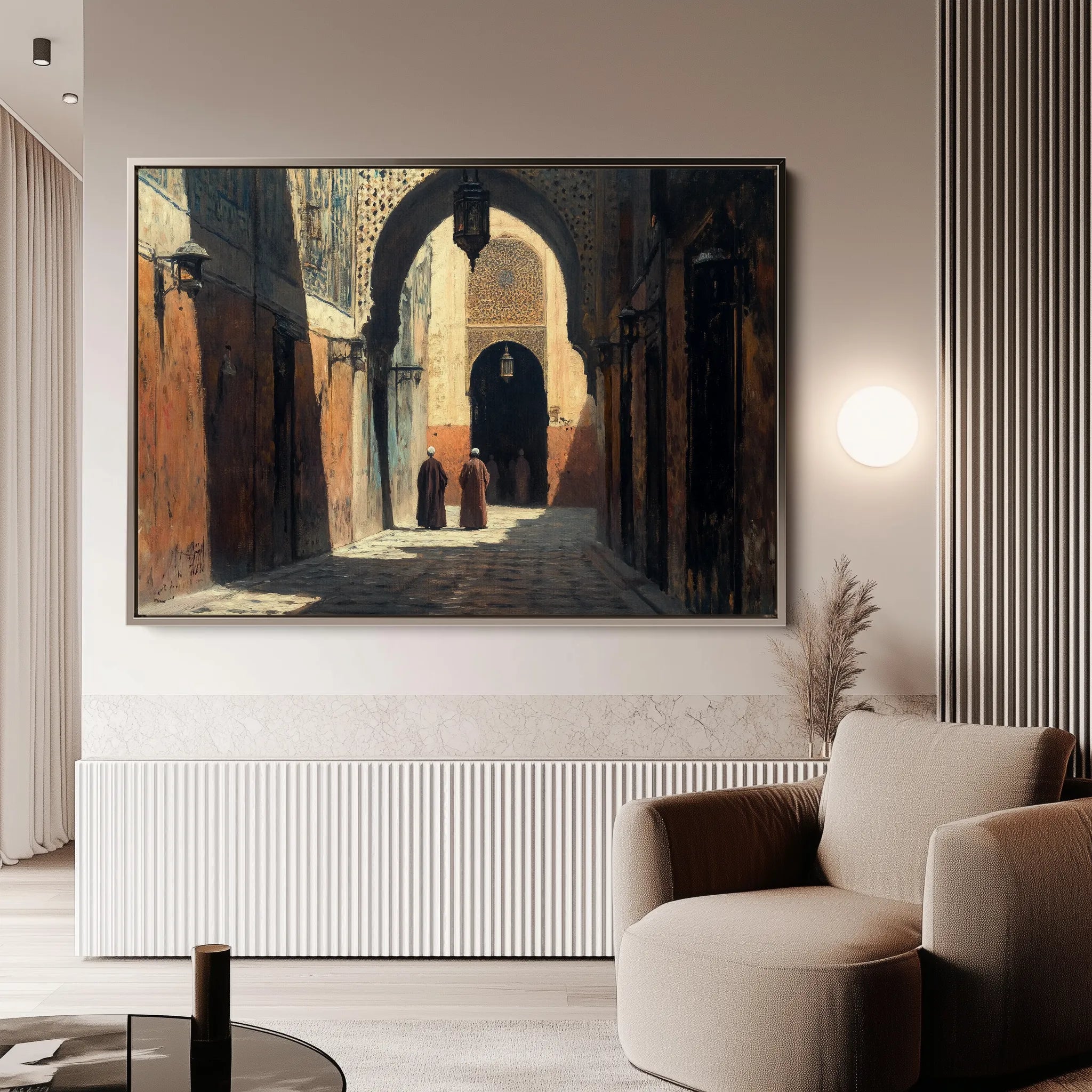 Orientalist 033 Canvas Art 18" x 24" / 45 x 60 cm / Black