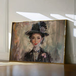 Portrait 033 Canvas Art 18" x 24" / 45 x 60 cm / Black