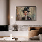 Portrait 033 Canvas Art 18" x 24" / 45 x 60 cm / Black