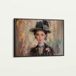 Portrait 033 Canvas Art 18" x 24" / 45 x 60 cm / Black