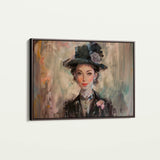 Portrait 033 Canvas Art 18" x 24" / 45 x 60 cm / Black