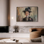 Portrait 033 Canvas Art 60 x 40 cm / Black